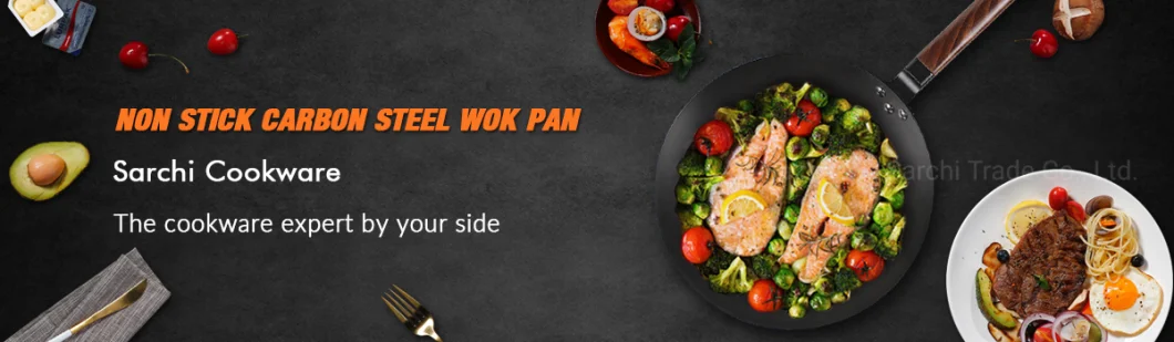 Hot Sale Wok Metal Carbon Steel Light Enamel Non Stick Fry Chinese Wok