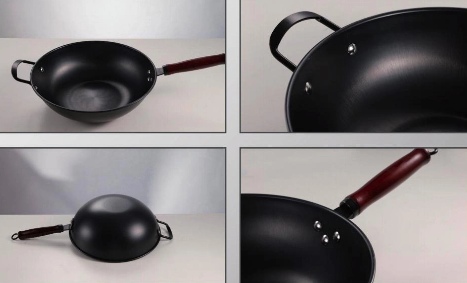 Hotel Kitchen Cooking Anti-Rust Light Cast Iron Stir Frying Wok